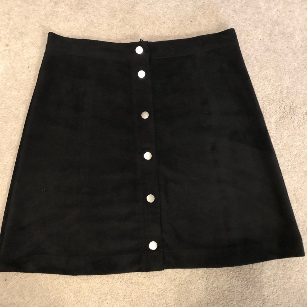 FAUX SUEDE SKIRT